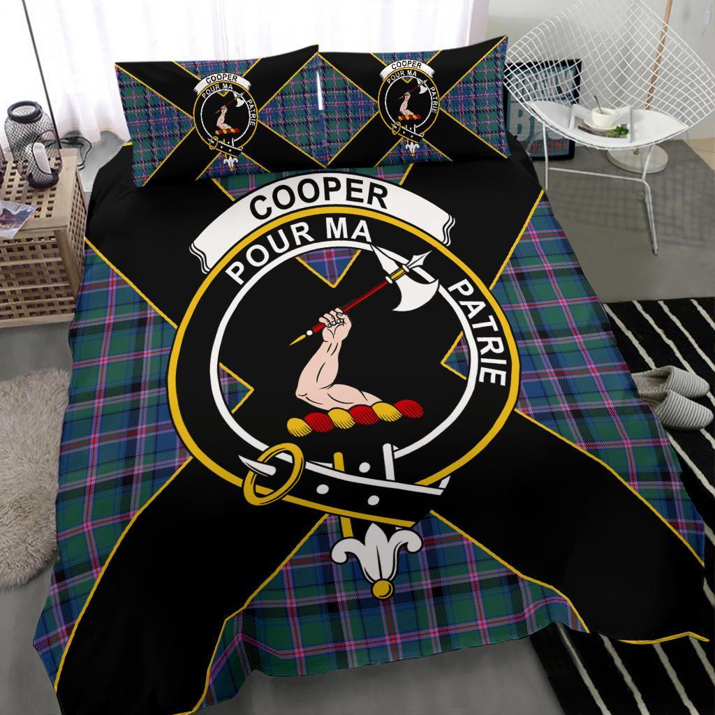 Cooper Tartan Crest Bedding Set - Luxury Style