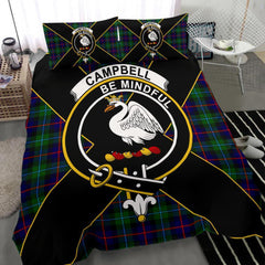 Campbell of Cawdor Tartan Crest Bedding Set - Luxury Style