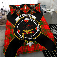 Cameron Tartan Crest Bedding Set - Luxury Style