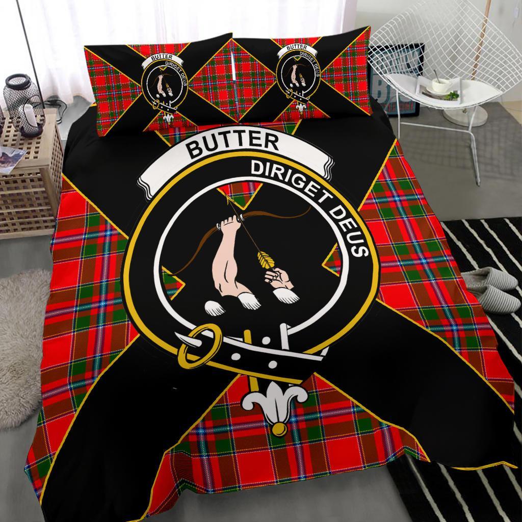 Butter Tartan Crest Bedding Set - Luxury Style