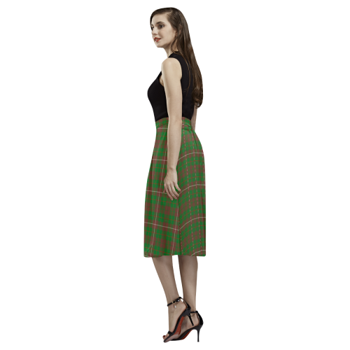 MacKinnon Hunting Modern Tartan Aoede Crepe Skirt