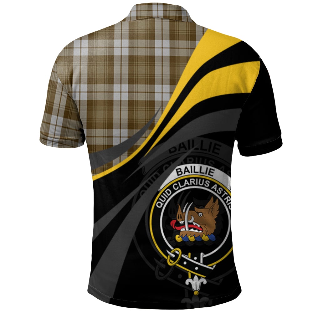 Baillie Dress Tartan Polo Shirt - Royal Coat Of Arms Style