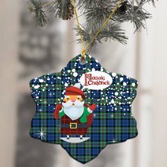 Baird Ancient Tartan Christmas Ceramic Ornament - Santa Style