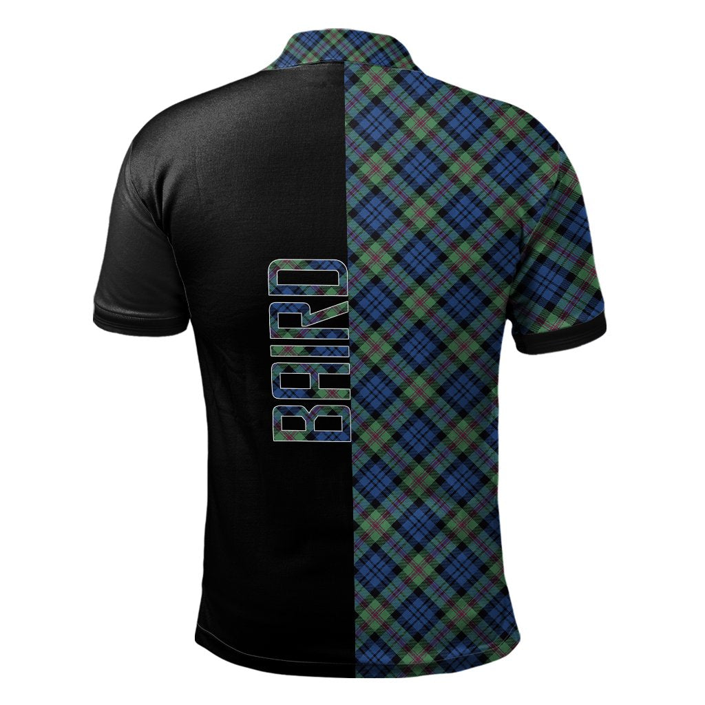 Baird Ancient Tartan Polo Shirt Half of Me - Cross Style