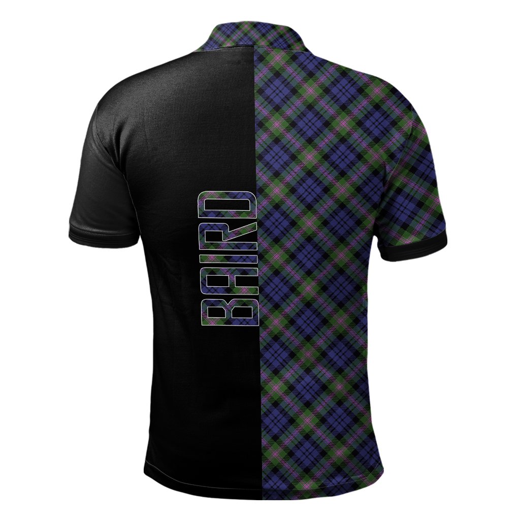 Baird Modern Tartan Polo Shirt Half of Me - Cross Style