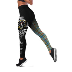 Balfour Blue Tartan Leggings - Alba Celtic Style