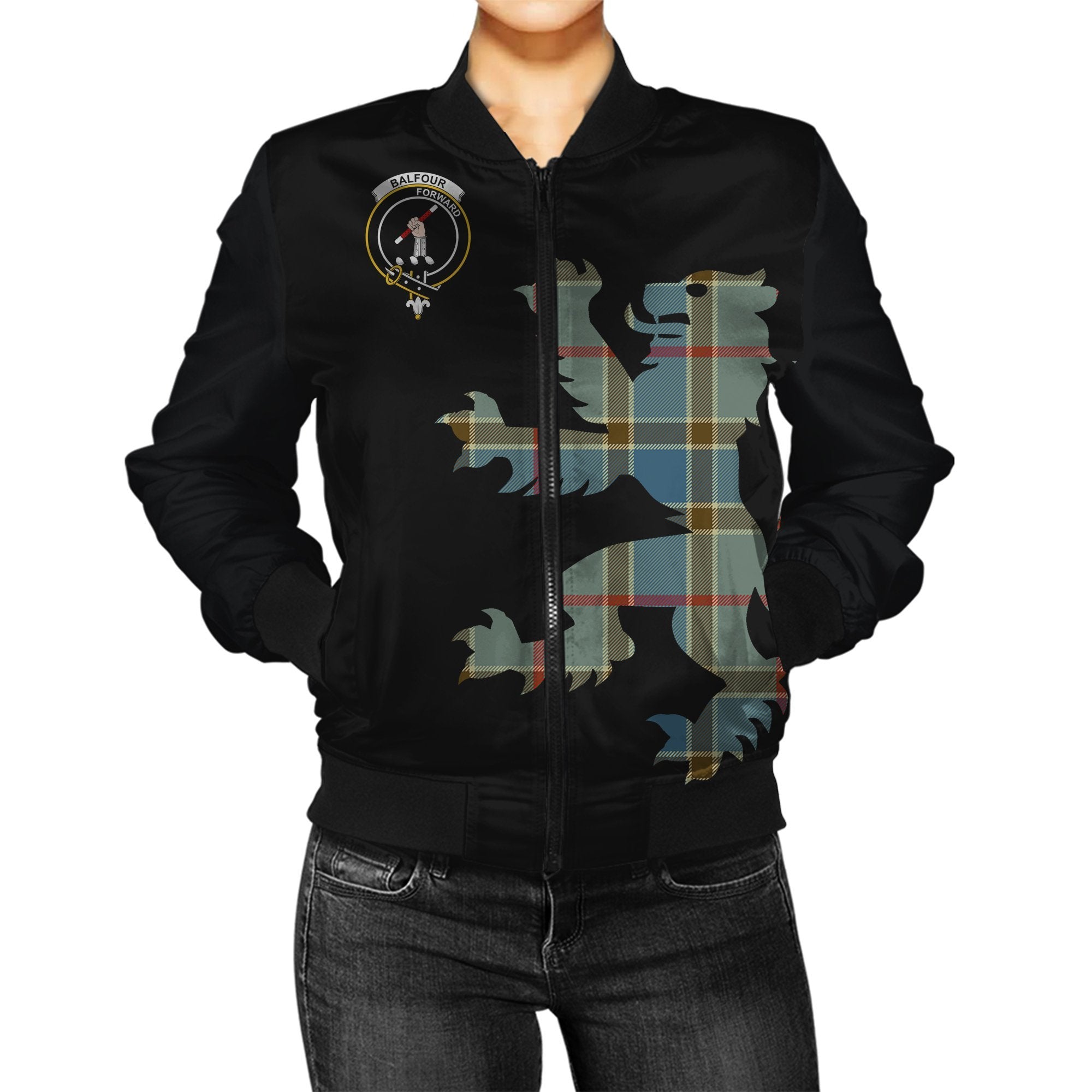 Balfour Tartan Bomber Jacket Lion & Thistle