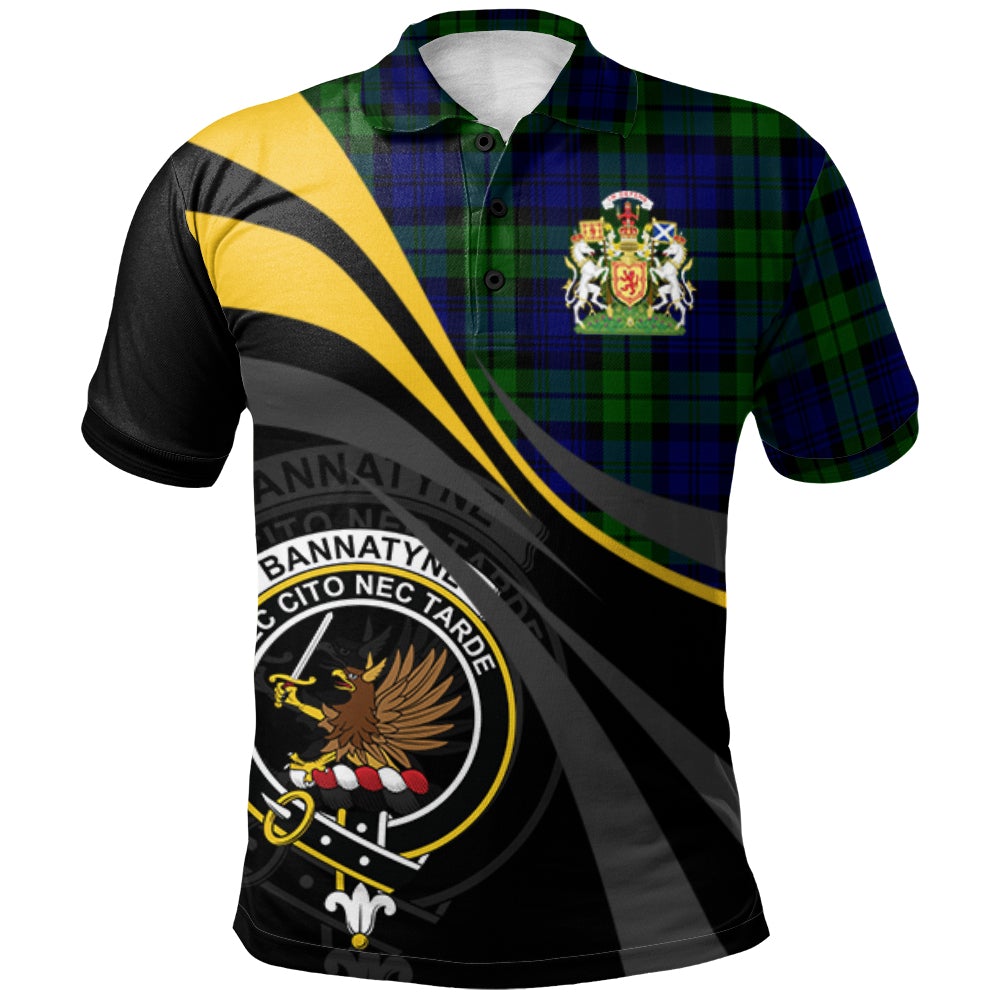 Bannatyne Tartan Polo Shirt - Royal Coat Of Arms Style