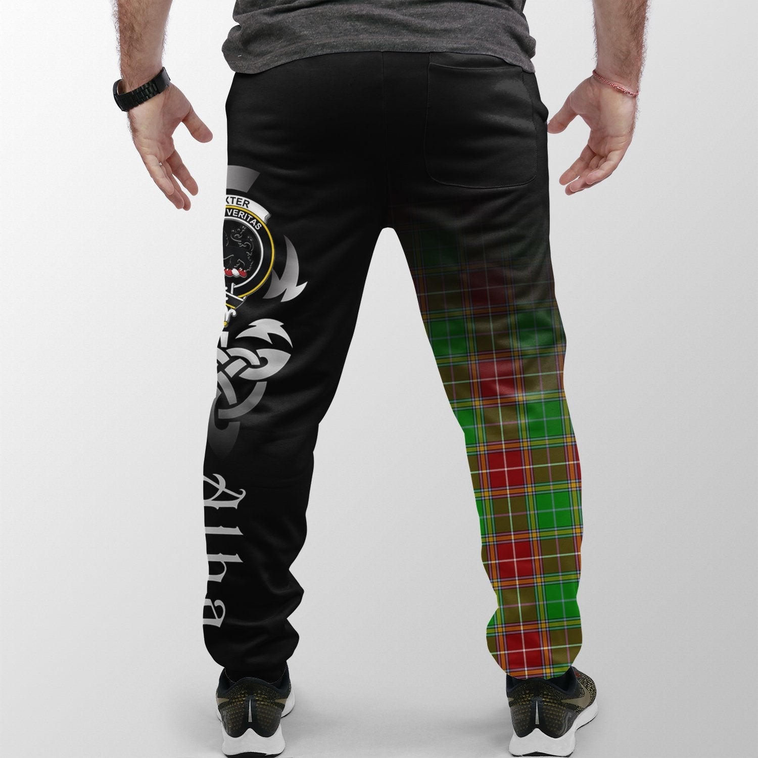 Baxter Modern Tartan Crest Jogger Sweatpants - Alba Celtic Style