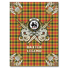 Baxter Tartan Gold Courage Symbol Blanket