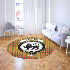 Baxter Tartan Crest Round Rug