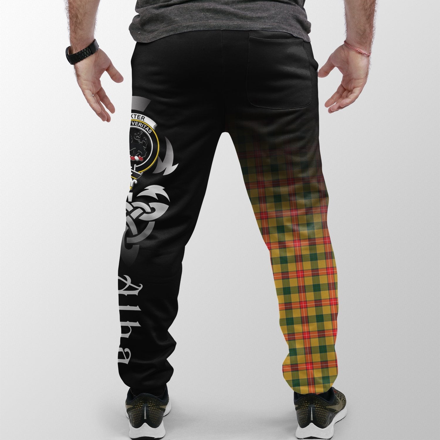 Baxter Tartan Crest Jogger Sweatpants - Alba Celtic Style