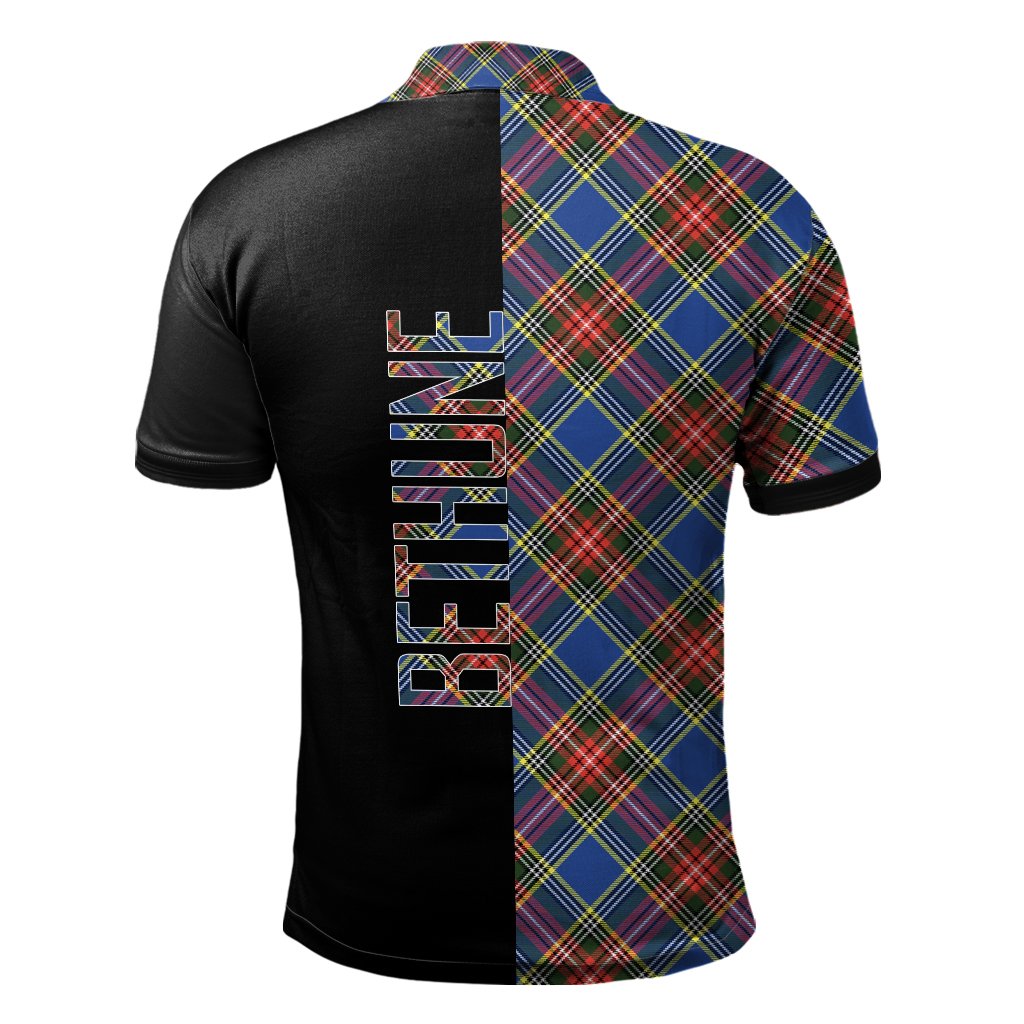 Bethune Tartan Polo Shirt Half of Me - Cross Style