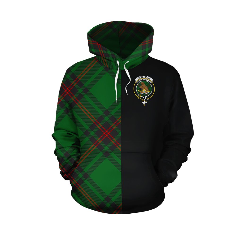 Beveridge Tartan Hoodie Half of Me - Cross Style