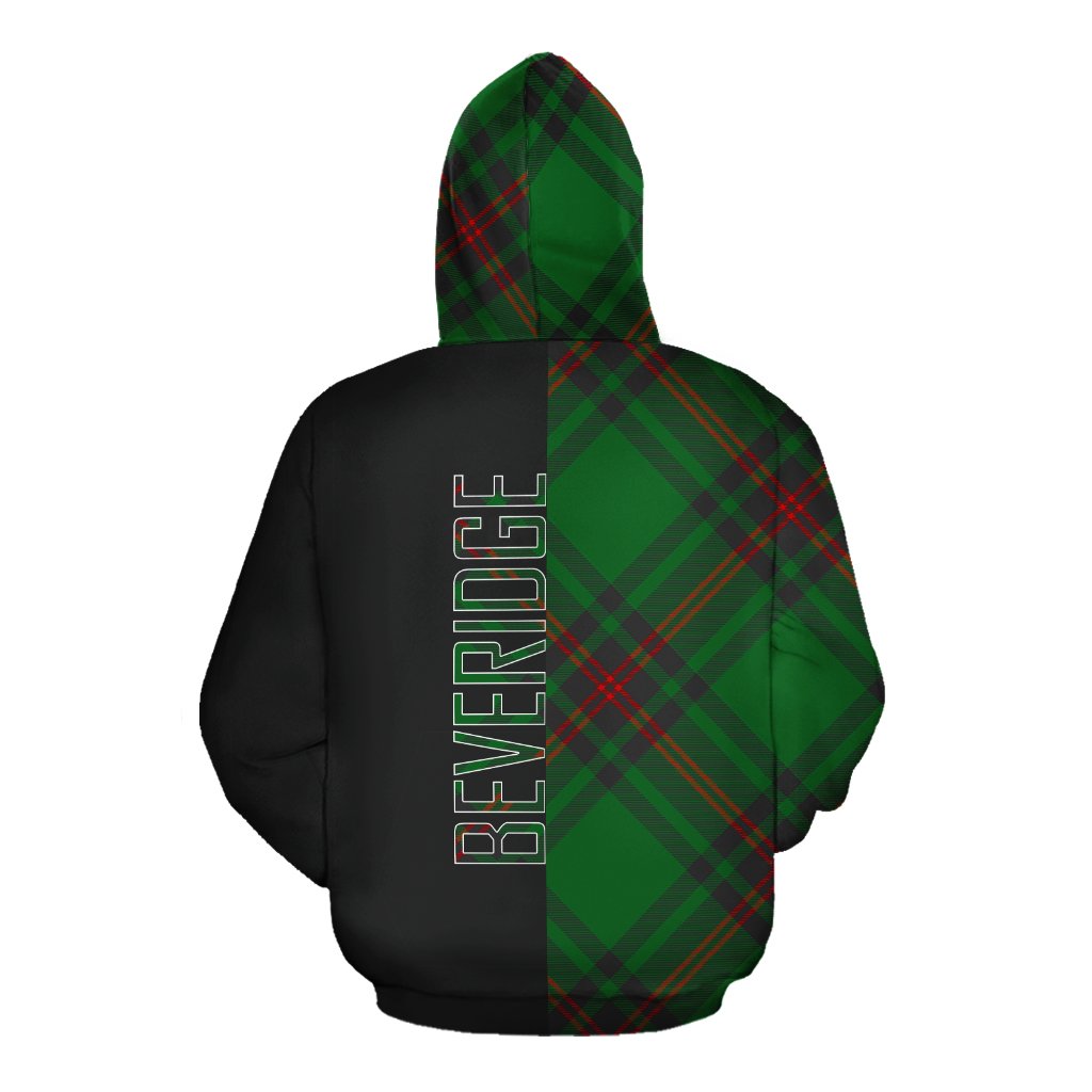 Beveridge Tartan Hoodie Half of Me - Cross Style