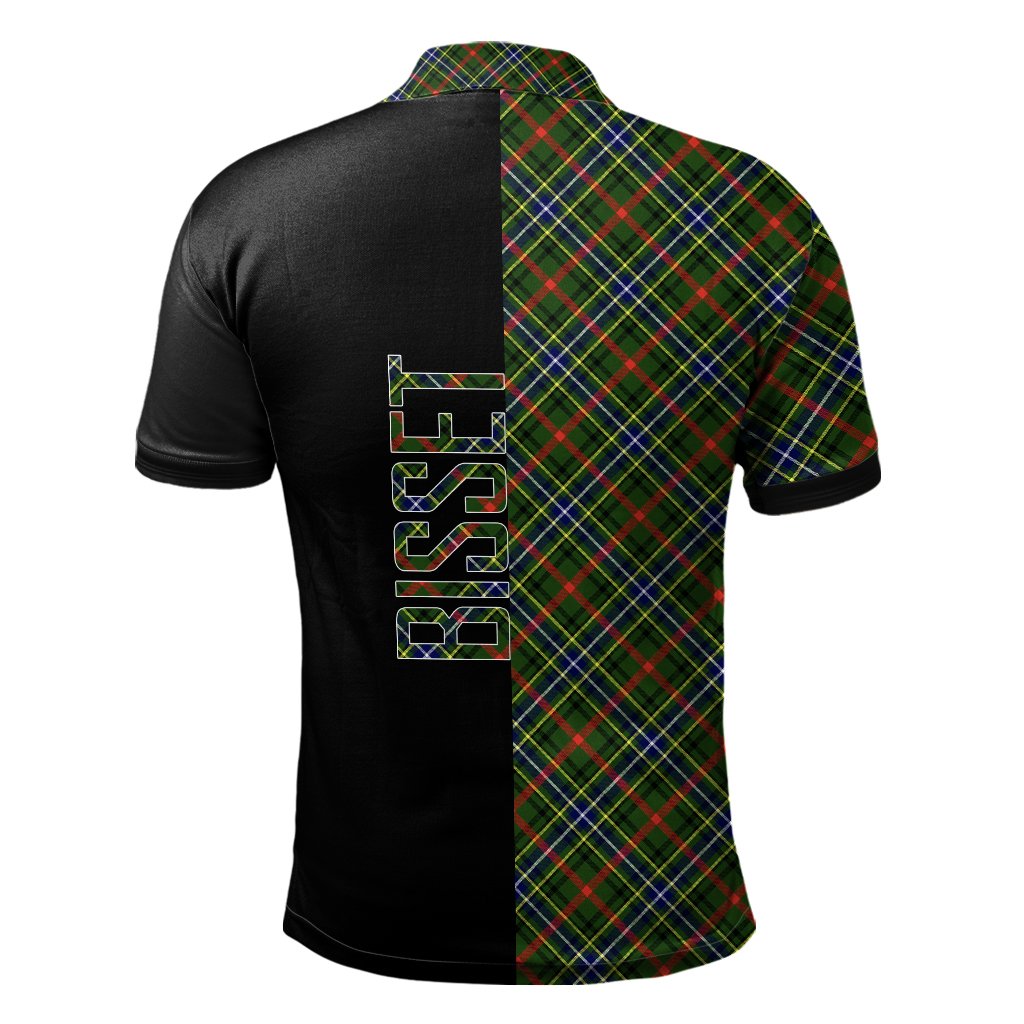 Bisset Tartan Polo Shirt Half of Me - Cross Style