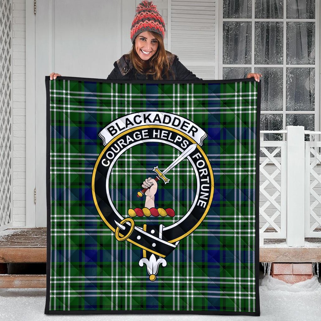 Blackadder Tartan Crest Quilt