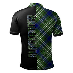 Blackadder Tartan Polo Shirt Half of Me - Cross Style