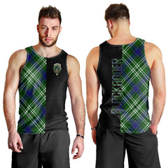 Blackadder Tartan Crest Men's Tank Top - Cross Style