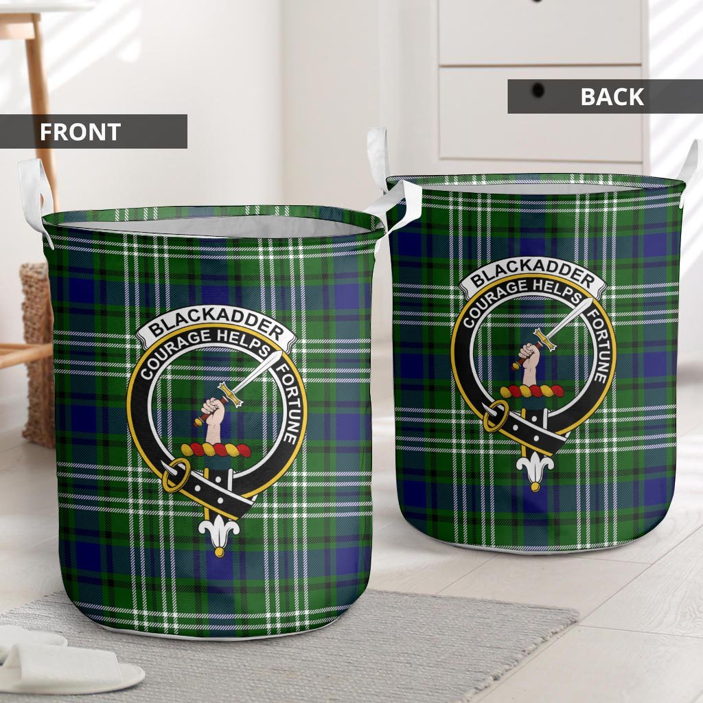 Blackadder Tartan Crest Laundry Basket