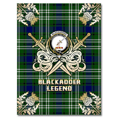 Blackadder Tartan Gold Courage Symbol Blanket