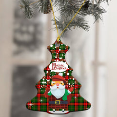 Blackstock Tartan Christmas Ceramic Ornament - Santa Style