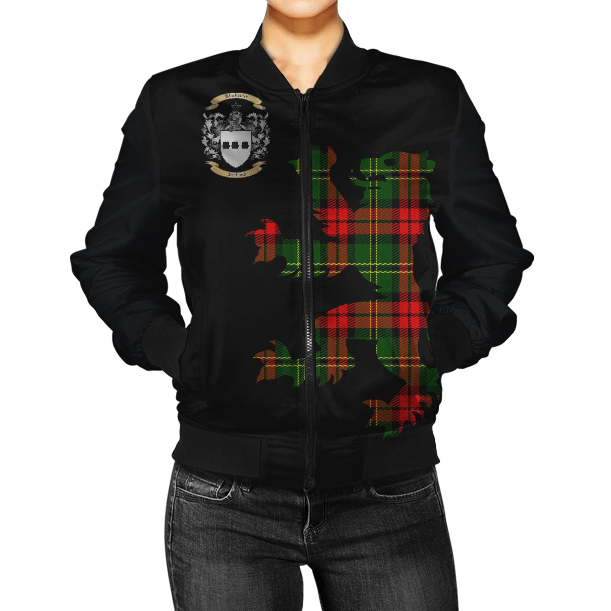 Blackstock Tartan Bomber Jacket Lion & Thistle