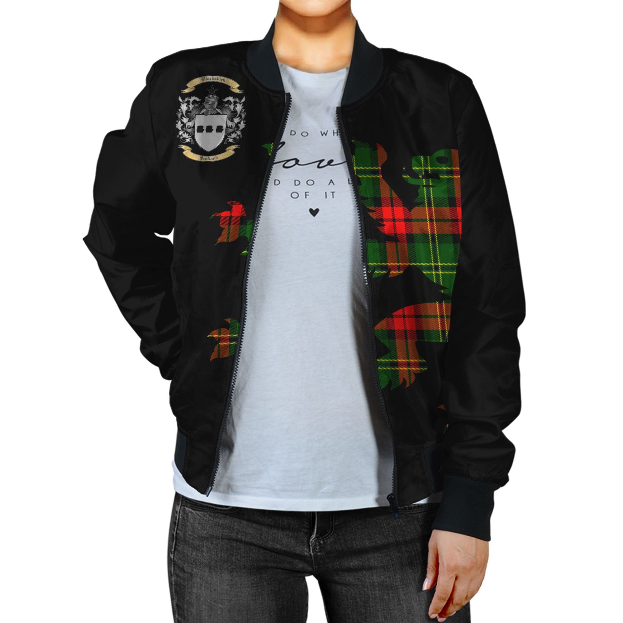 Blackstock Tartan Bomber Jacket Lion & Thistle