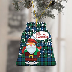 Blackwatch Ancient Tartan Christmas Ceramic Ornament - Santa Style