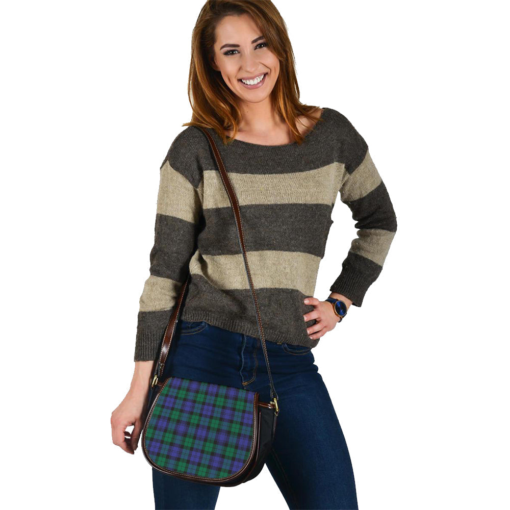 Blackwatch Modern Tartan Saddle Handbags