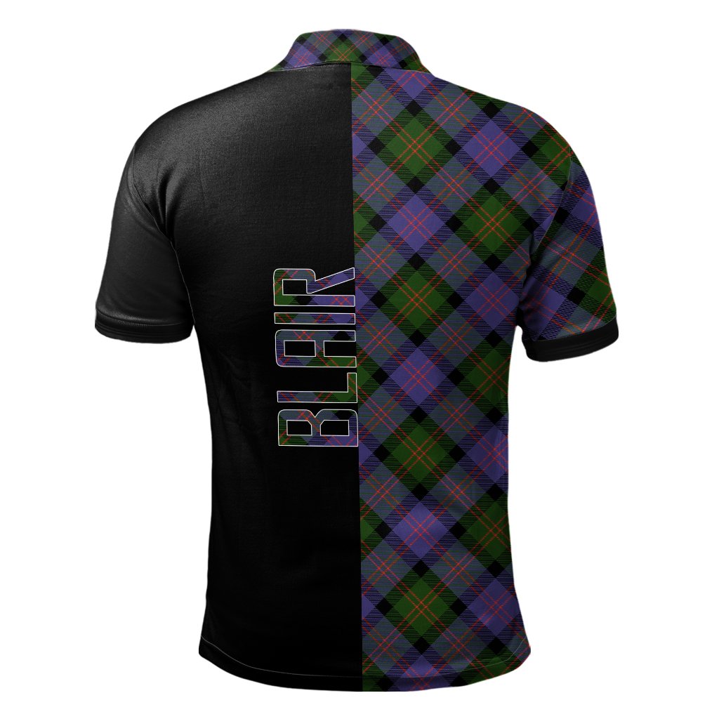 Blair Modern Tartan Polo Shirt Half of Me - Cross Style