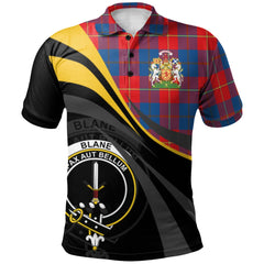 Blane Tartan Polo Shirt - Royal Coat Of Arms Style