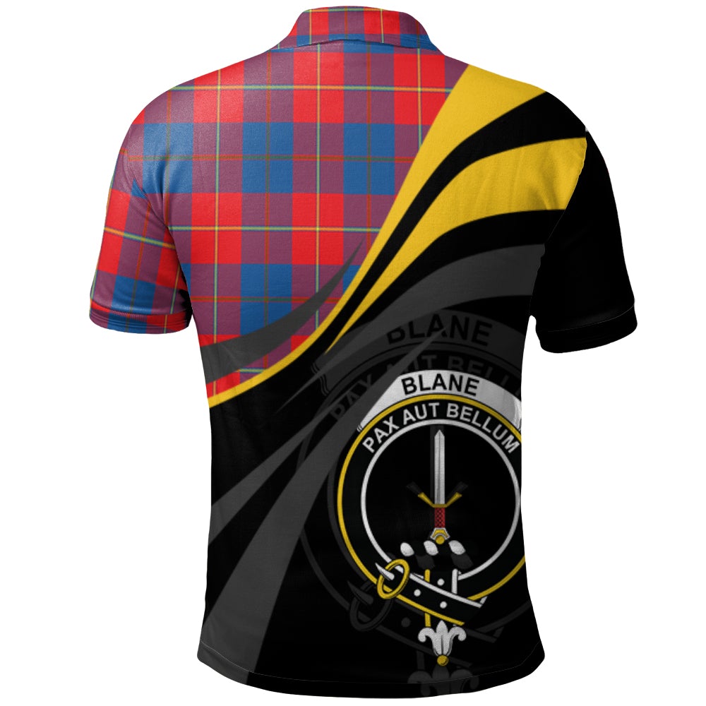 Blane Tartan Polo Shirt - Royal Coat Of Arms Style