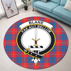 Blane Tartan Crest Round Rug