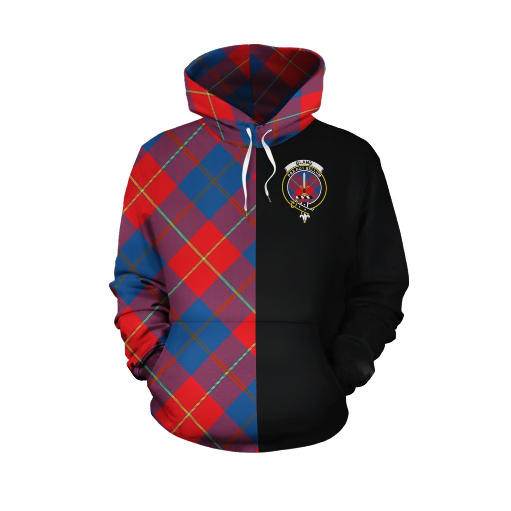 Blane Tartan Hoodie Half of Me - Cross Style