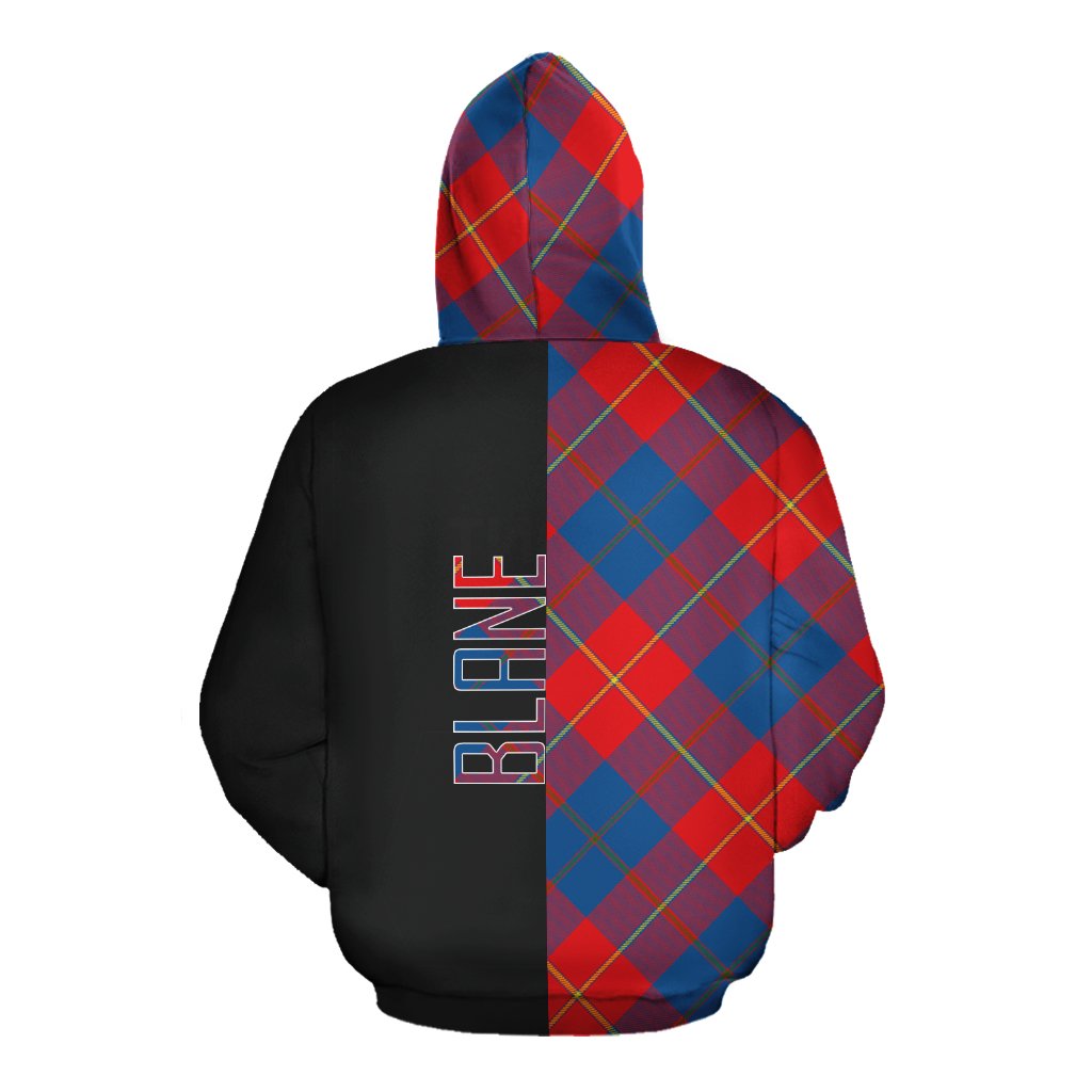 Blane Tartan Hoodie Half of Me - Cross Style