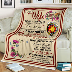 Scots Print Blanket - MacIver Tartan Crest Blanket To My Wife Style, Gift From Scottish Husband