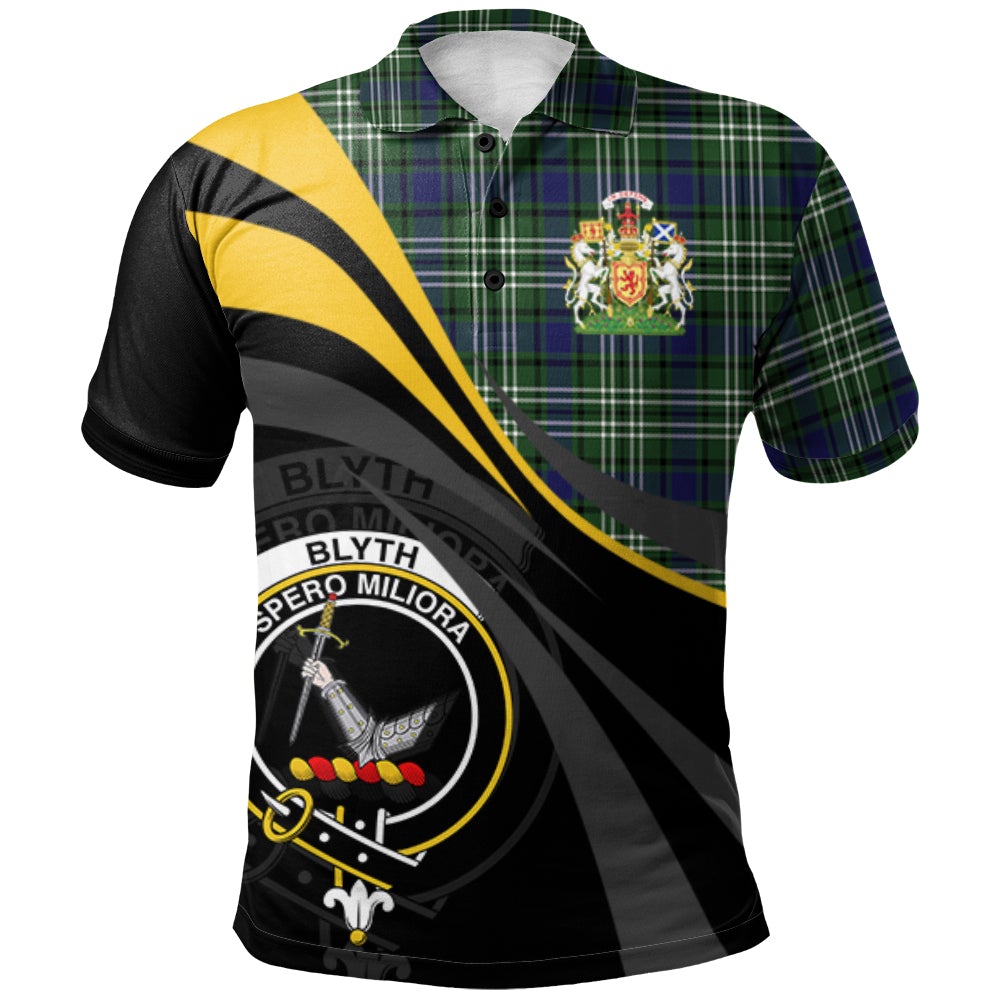 Blyth Tartan Polo Shirt - Royal Coat Of Arms Style