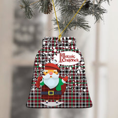 Borthwick Ancient Tartan Christmas Ceramic Ornament - Santa Style