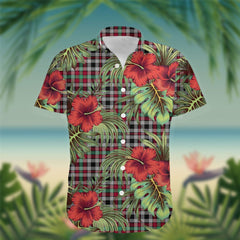 Borthwick Tartan Hawaiian Shirt Hibiscus, Coconut, Parrot, Pineapple - Tropical Garden Shirt