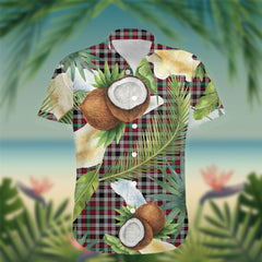 Borthwick Tartan Hawaiian Shirt Hibiscus, Coconut, Parrot, Pineapple - Tropical Garden Shirt