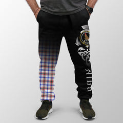 Boswell Modern Tartan Crest Jogger Sweatpants - Alba Celtic Style