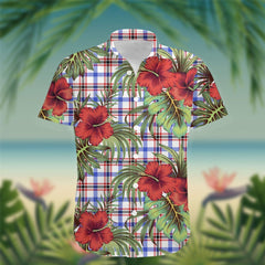 Boswell Tartan Hawaiian Shirt Hibiscus, Coconut, Parrot, Pineapple - Tropical Garden Shirt