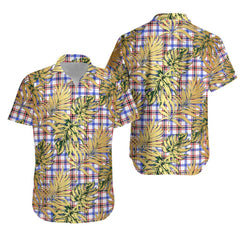 Boswell Modern Tartan Vintage Leaves Hawaiian Shirt