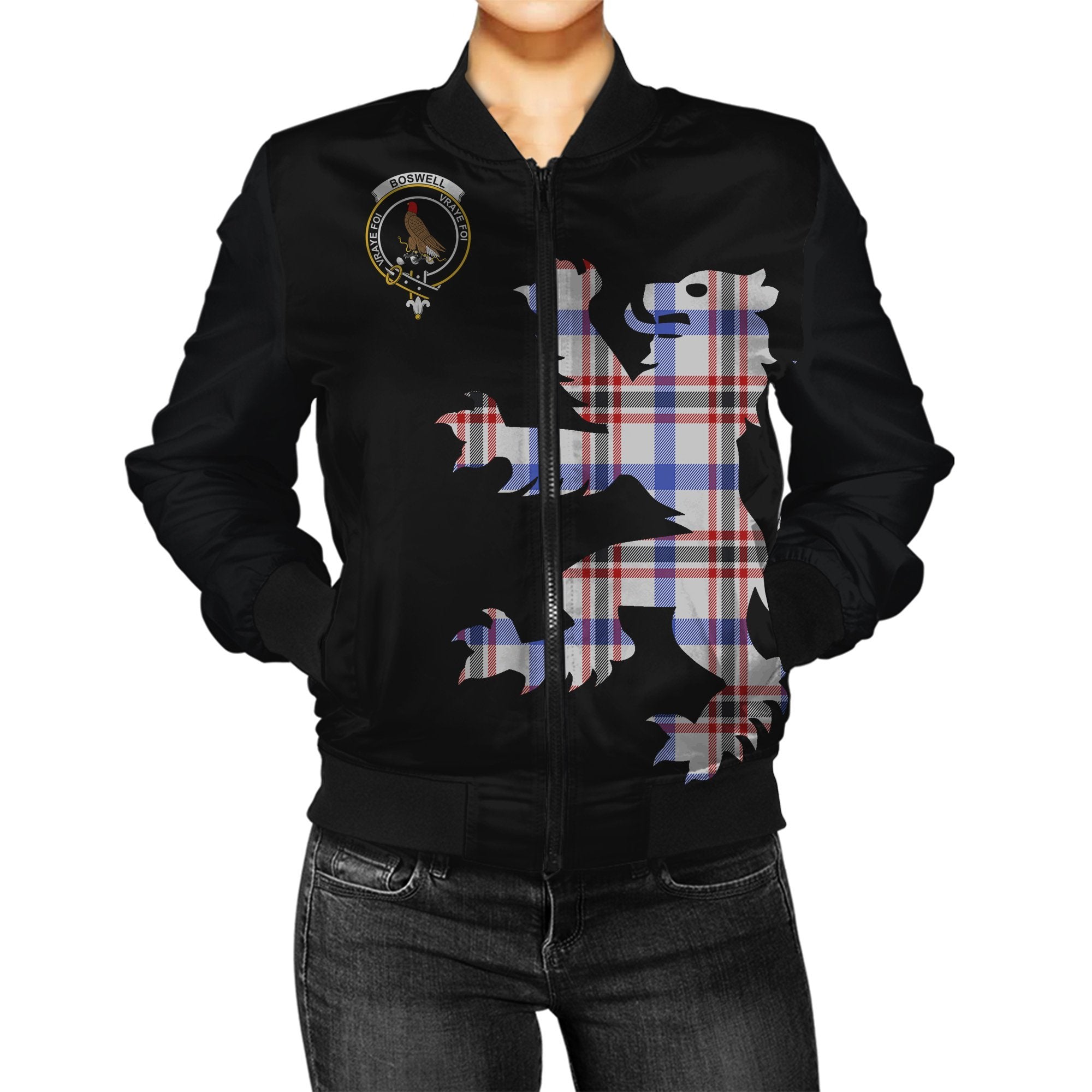 Boswell Tartan Bomber Jacket Lion & Thistle