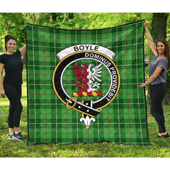 Boyle Tartan Crest Quilt