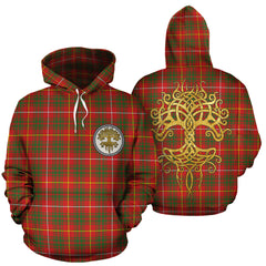 Bruce Modern Tartan Hoodie - Tree Of Life