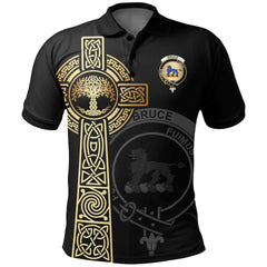 Bruce Clan Unisex Polo Shirt - Celtic Tree Of Life