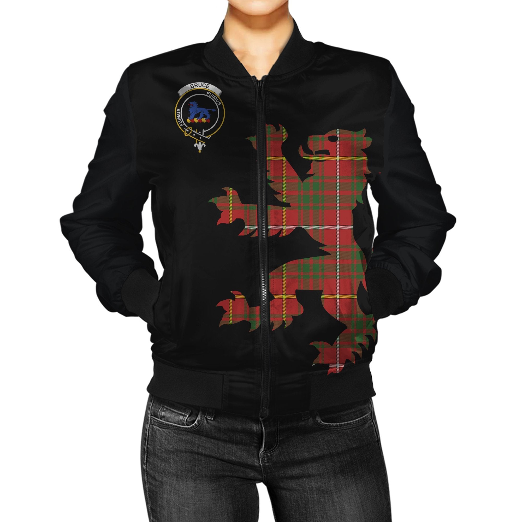 Bruce Tartan Bomber Jacket Lion & Thistle