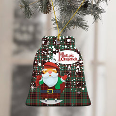 Buchan Ancient Tartan Christmas Ceramic Ornament - Santa Style